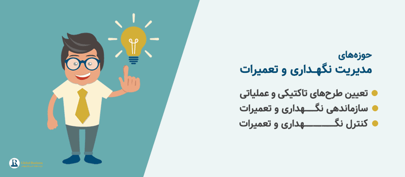 حوزههای مدیریت نگهداری و تعمیرات - آموزش و مشاوره کسب و کار