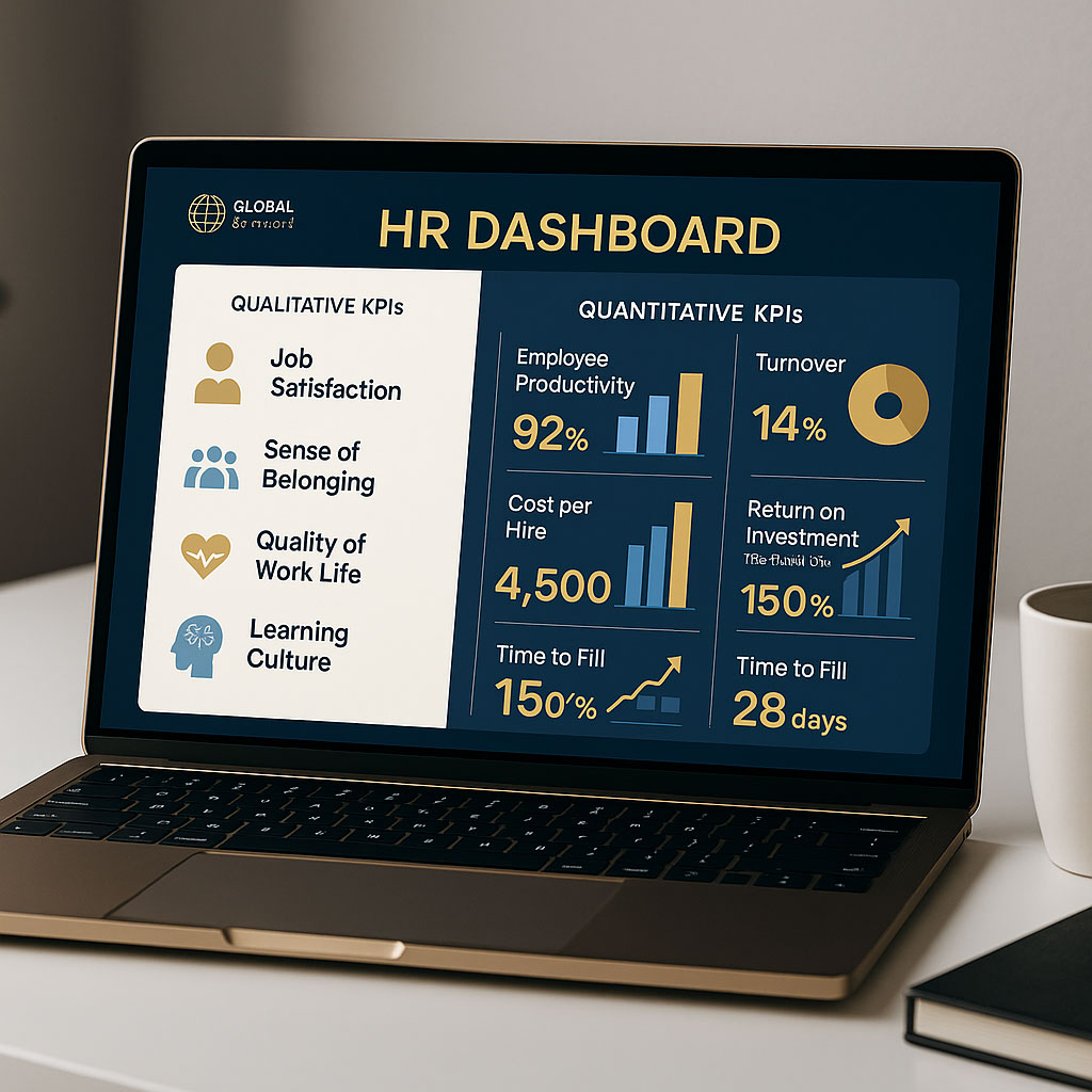 جدول شاخص‌های منابع انسانی با تعریف، روش محاسبه و ابزار سنجش برای هر KPI