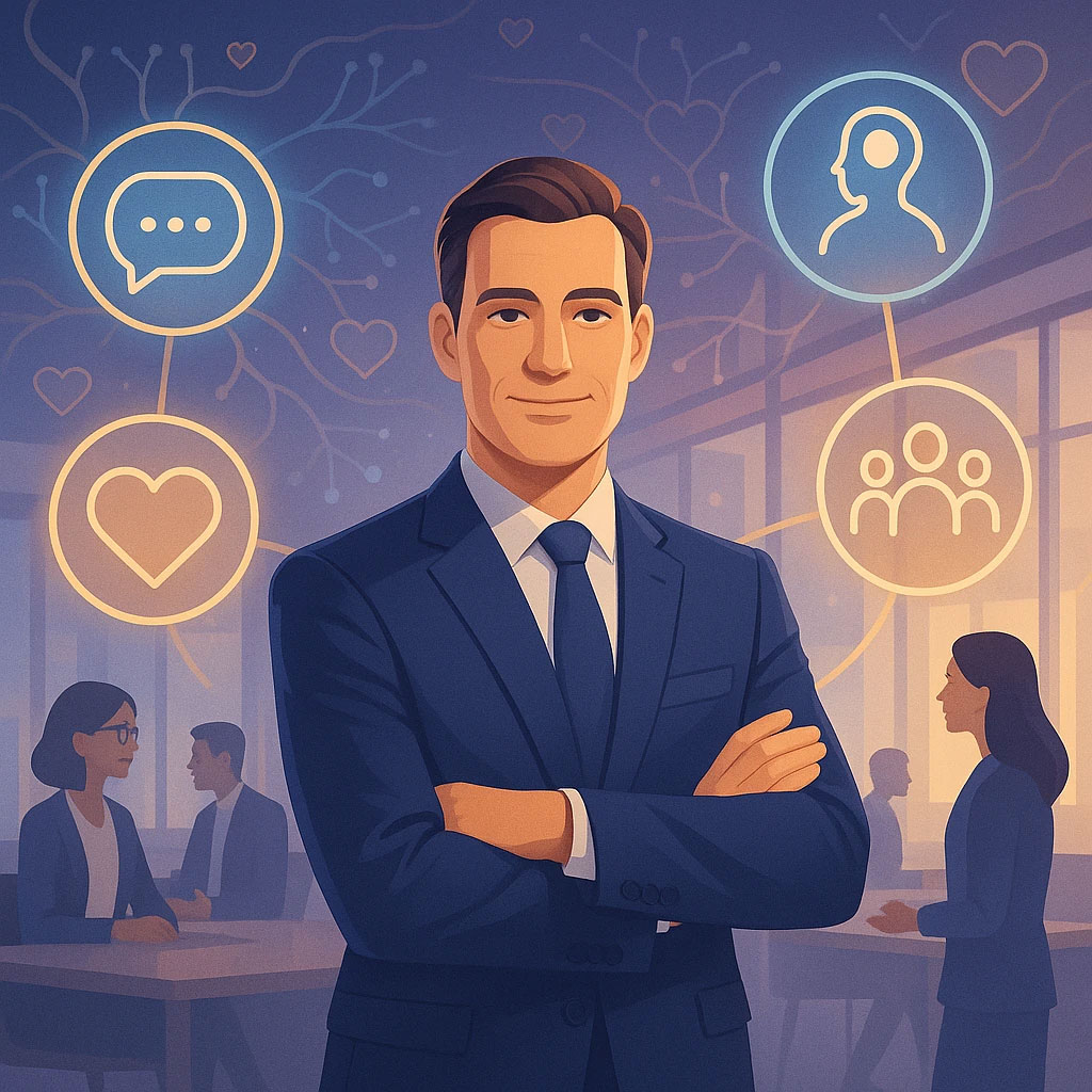 توسعه هوش هیجانی در رهبران کسب‌وکار بر اساس مدل گلمن و یافته‌های سالوی و مایر، نشان‌دهنده از خودآگاهی تا مدیریت روابط برای افزایش عملکرد و ارتباط انسانی در سازمان‌های مدرن است.